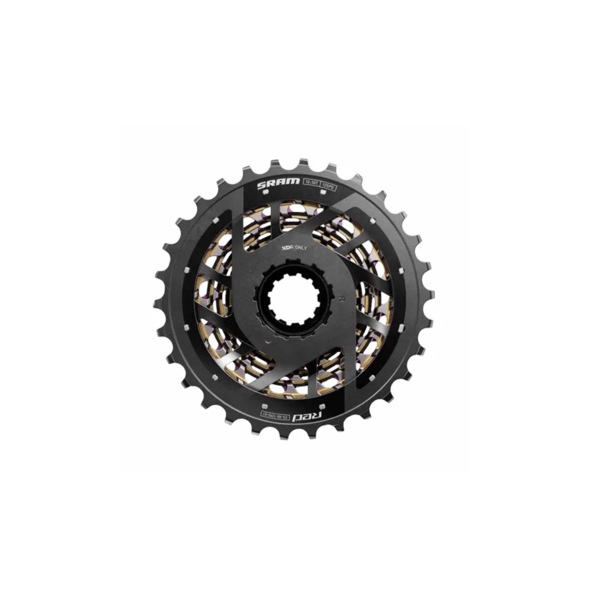 SRAM RED XG‑1290 E1 Rainbow Cassette – 12 Speed