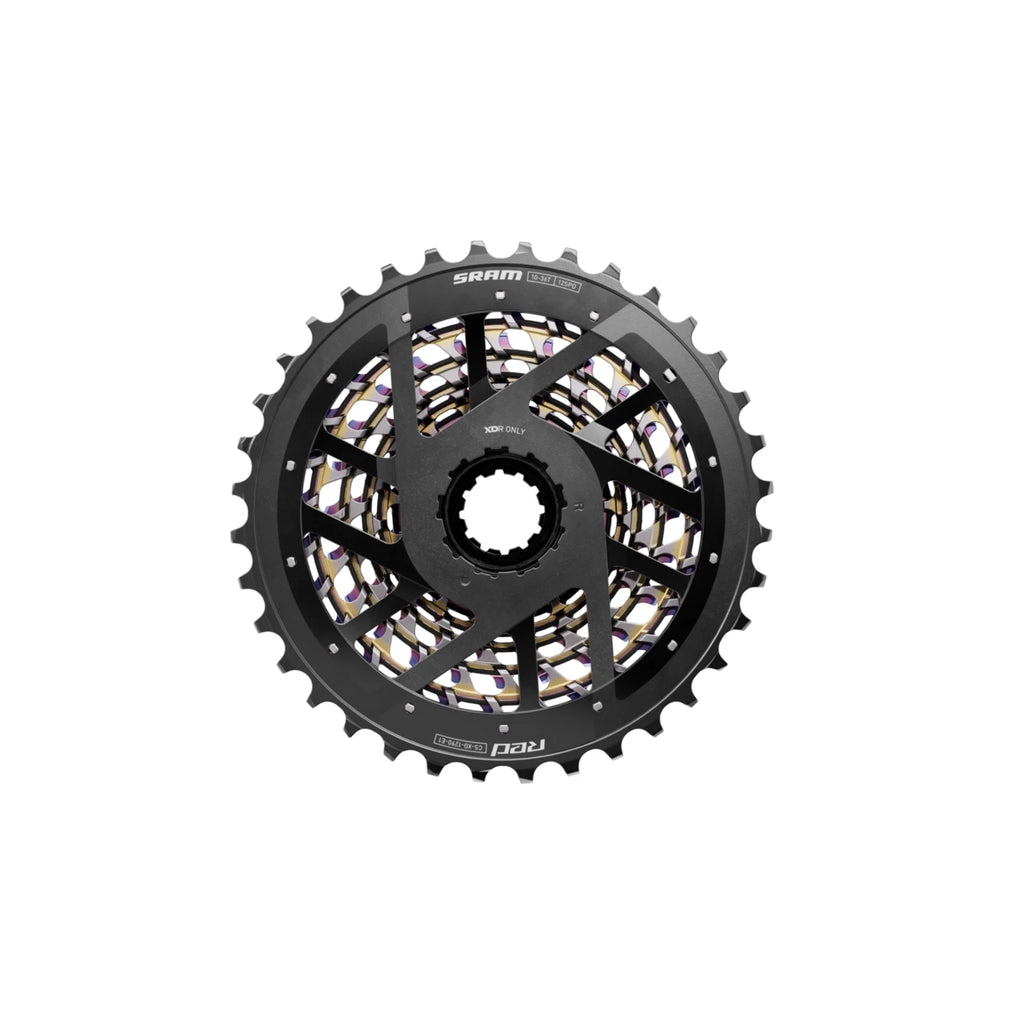 SRAM RED XG‑1290 E1 Rainbow Cassette – 12 Speed