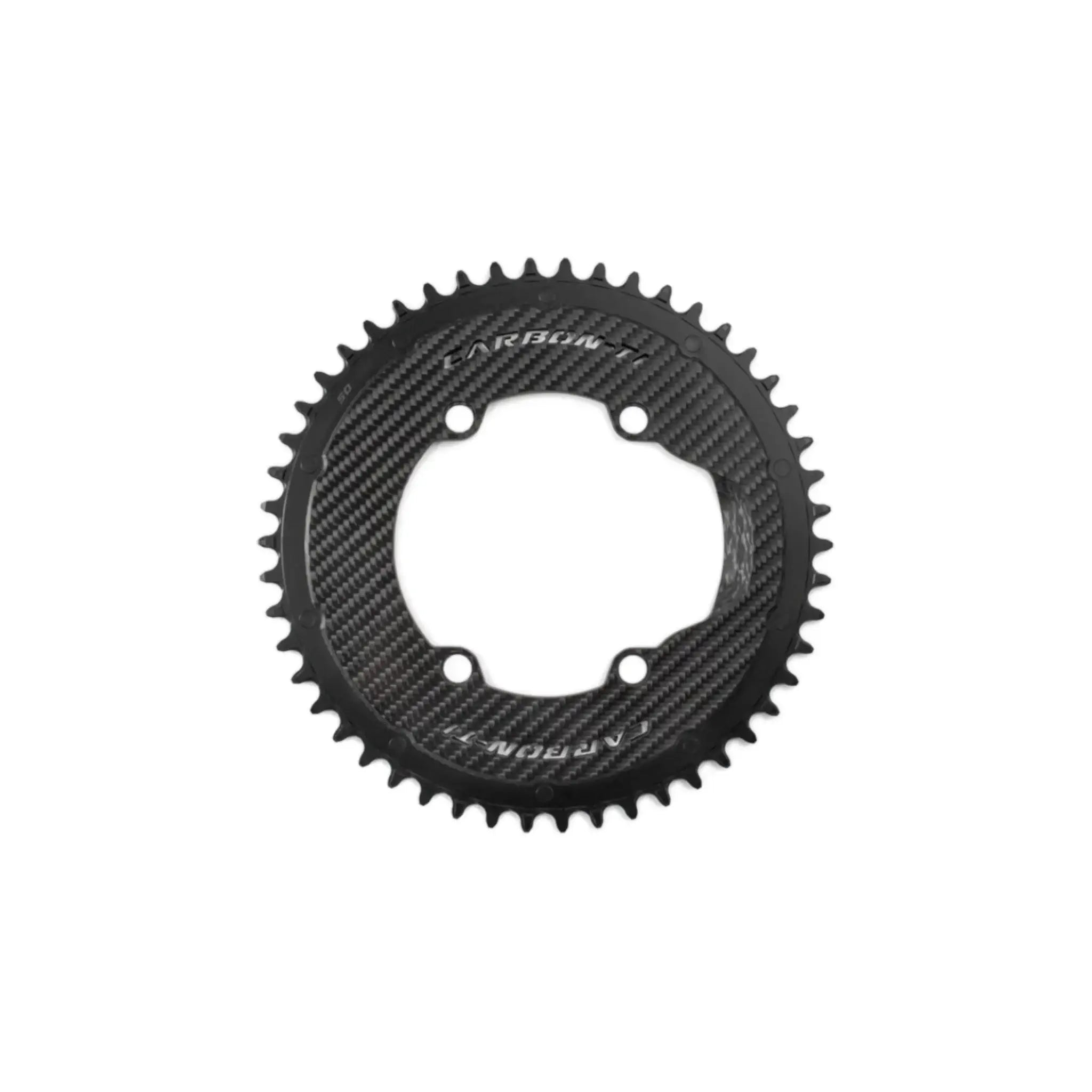 Carbon-Ti X-SingleCarbon Road 110BCD 4-Arm Chainring (select size)