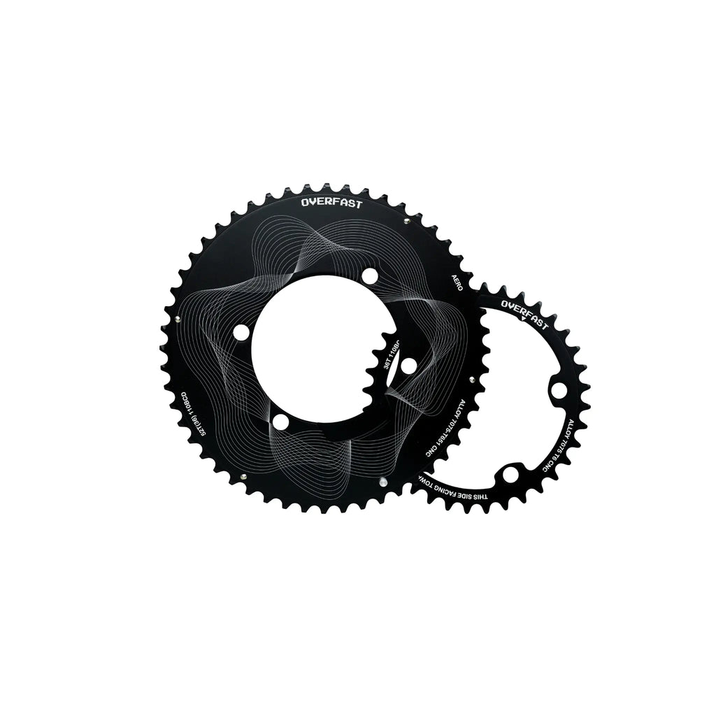 Overfast Aero Alloy Chainring 110BCD 4-Arm