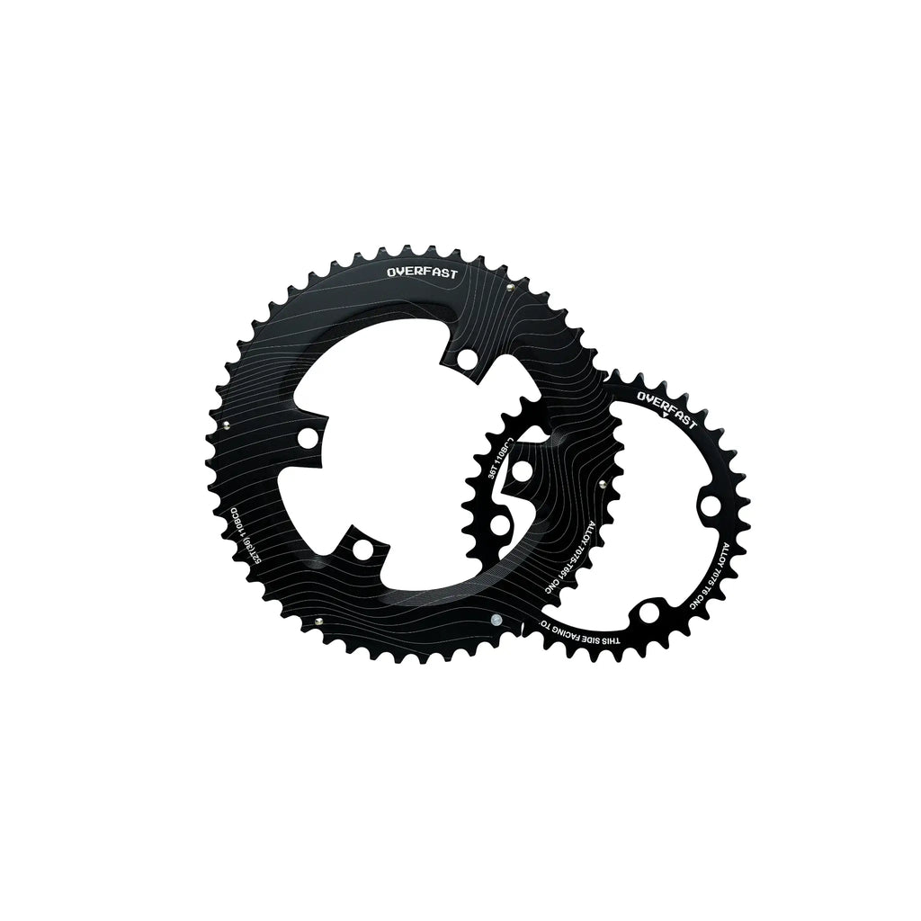 Overfast Lightweight Alloy Chainring 110BCD 4-Arm