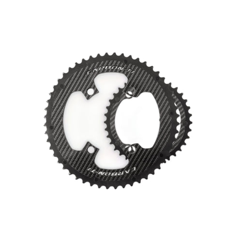 Carbon-Ti X-CarboRing EVO DA9200 110BCD 4-Arm Chainring Set