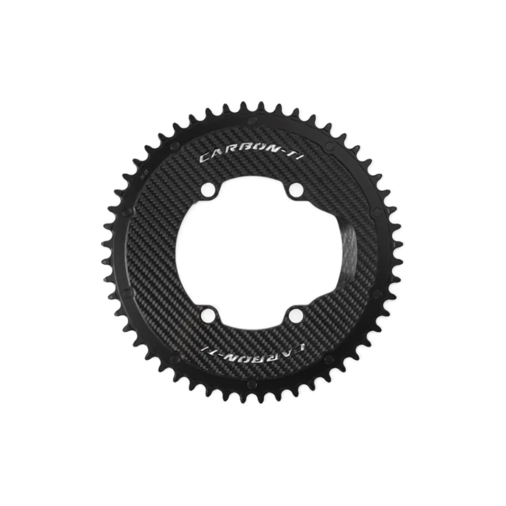 Carbon-Ti X-SingleCarbon Road 110BCD 4-Arm Chainring (select size)