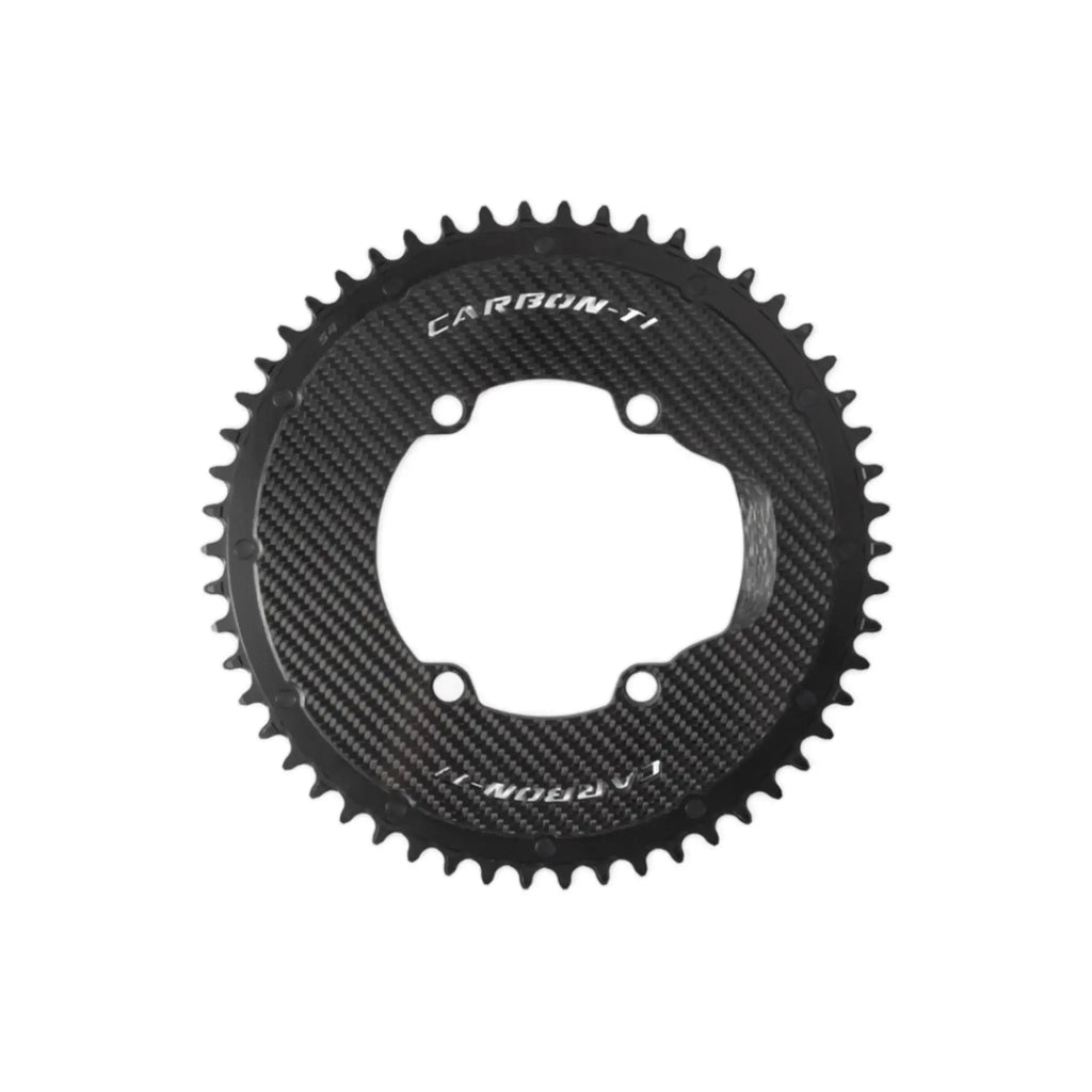 Carbon-Ti X-SingleCarbon Road 110BCD 4-Arm Chainring (select size)