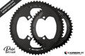 Carbon‑Ti X‑CarboRing EVO 58/46 x 110 (4‑Arm) Chainring Set - Pedal Passion