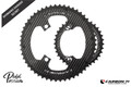 Carbon‑Ti X‑CarboRing EVO 52/36 x 110 DA9200 (4‑Arm) Chainring Set - Pedal Passion