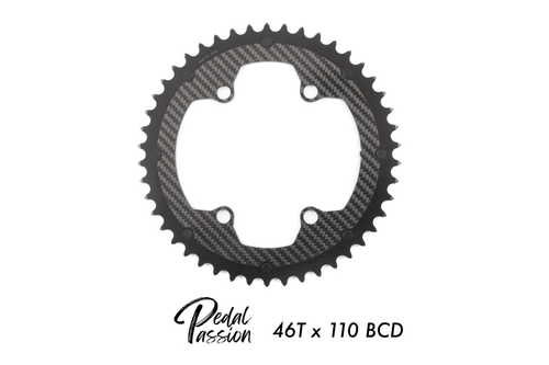 Carbon-Ti X-CarboRing 46 x 110 (4 arms) Chainring - Pedal Passion