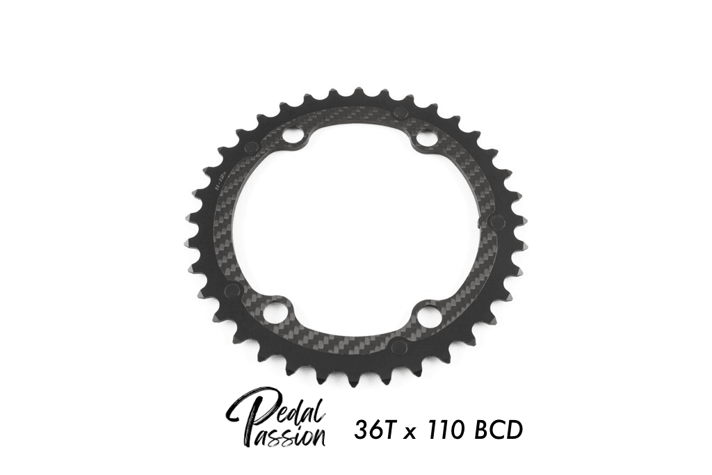 Carbon‑Ti X‑CarboRing 36 x 110 (4‑Arm) Chainring - Pedal Passion