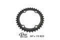 Carbon‑Ti X‑CarboRing 36 x 110 (4‑Arm) Chainring - Pedal Passion