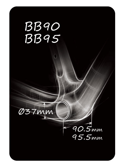 TOKEN BB3724 Ninja Thread‑Together Bottom Bracket for Shimano - Pedal Passion