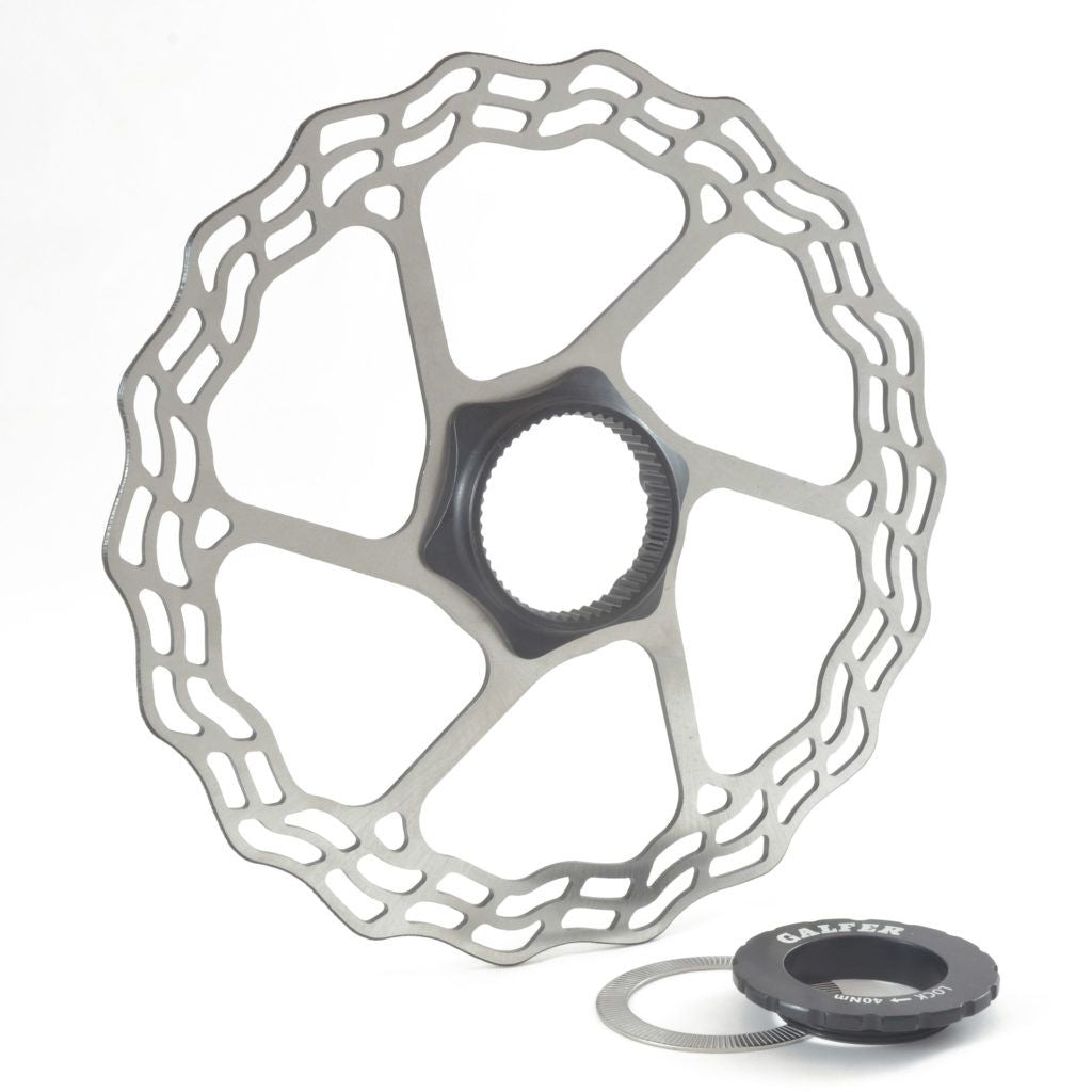 Galfer Fixed Disc Wave Centre‑Lock Brake Rotor 140/160 Options - Pedal Passion