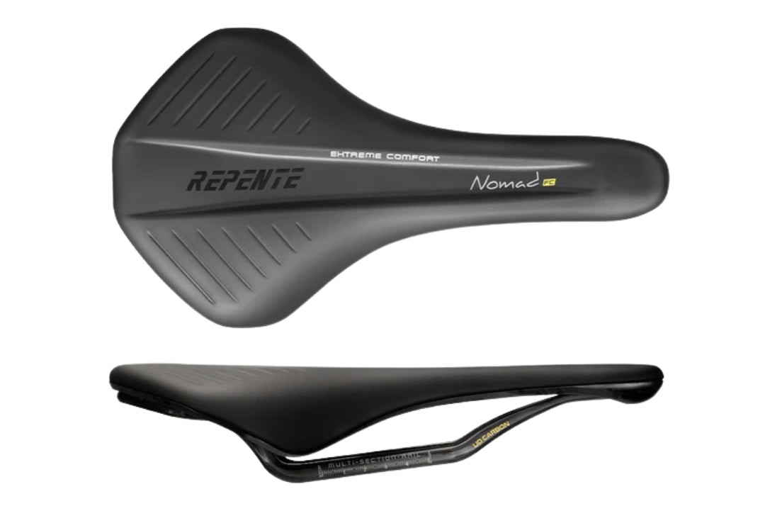 Selle Repente Nomad FC Carbon Saddle – All Black - Pedal Passion