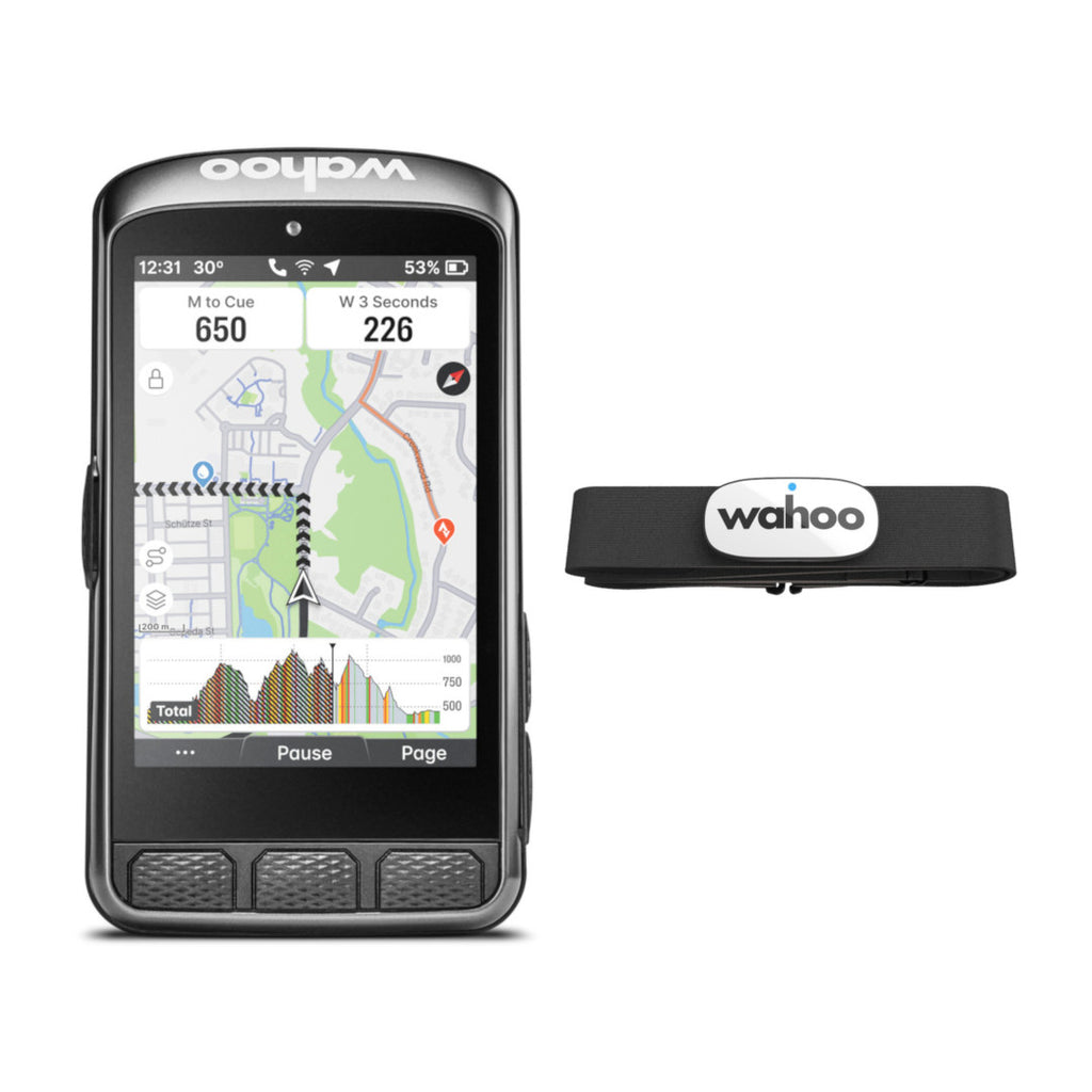Wahoo ELEMNT ACE GPS Bike Computer + TRACKR Heart Rate Monitor Bundle - Pedal Passion