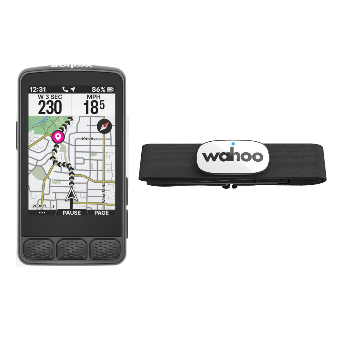 Wahoo ELEMNT ROAM 3.0 GPS Bike Computer + TRACKR Heart Rate Monitor Bundle - Pedal Passion