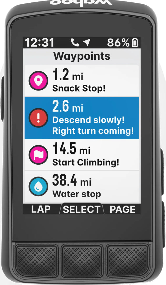 Wahoo ELEMNT BOLT 3.0 GPS Bike Computer - Pedal Passion