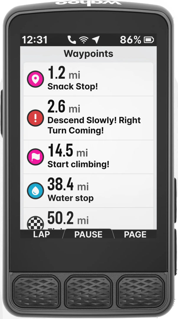 Wahoo ELEMNT ROAM 3.0 GPS Bike Computer - Pedal Passion