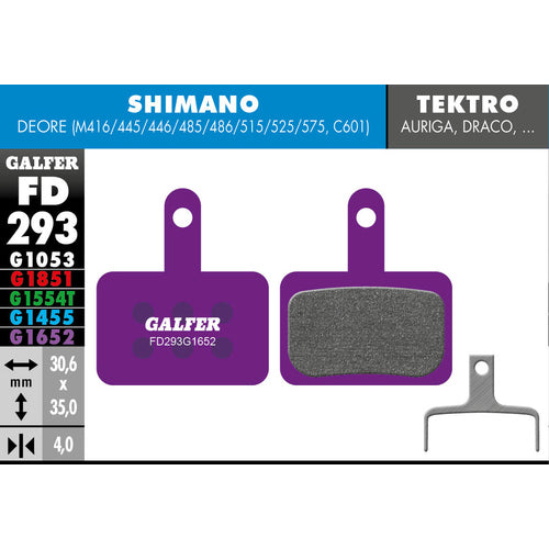 FD293 Disc Brake Pads for Shimano, Tektro & TRP - Pedal Passion