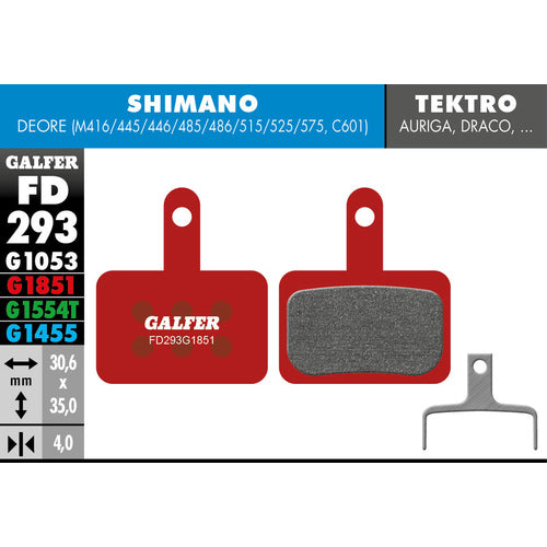 FD293 Disc Brake Pads for Shimano, Tektro & TRP - Pedal Passion
