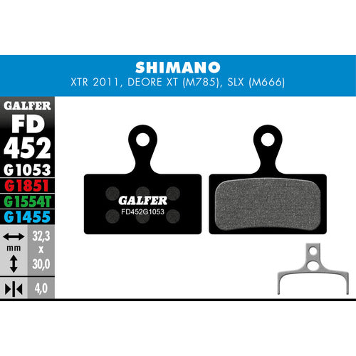 FD452 Disc Brake Pads for Shimano XTR, SLX & Deore XT - Pedal Passion