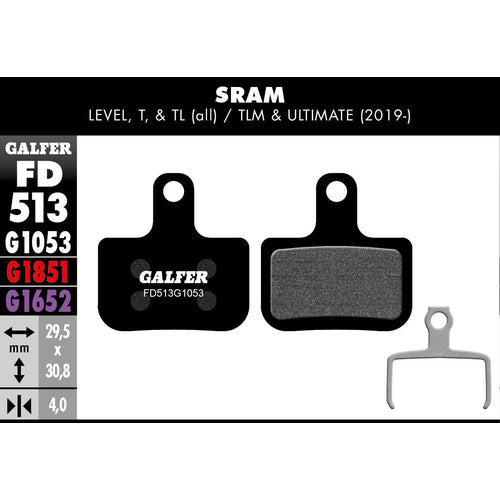 FD513 Disc Brake Pads for SRAM Level, Force AXS & Ultimate - Pedal Passion