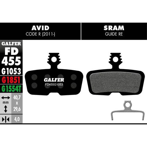 FD455 Disc Brake Pads for SRAM CODE, MOTIVE & GUIDE RE - Pedal Passion