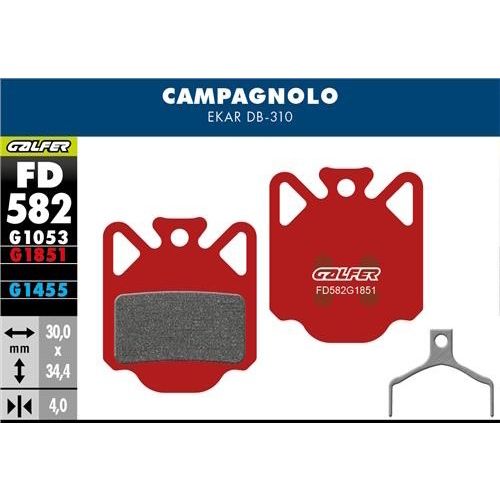 FD582 Disc Brake Pads for Campagnolo 12 & 13 Speed Groupsets - Pedal Passion