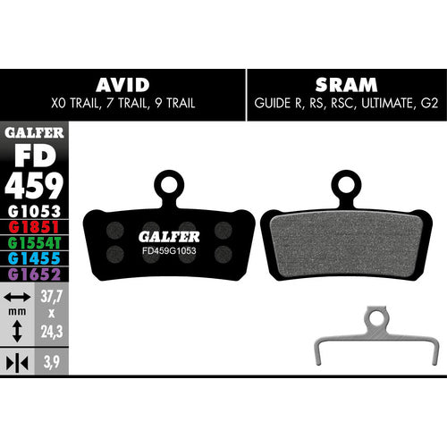 FD459 Disc Brake Pads for SRAM Guide & Avid Trail Brakes - Pedal Passion