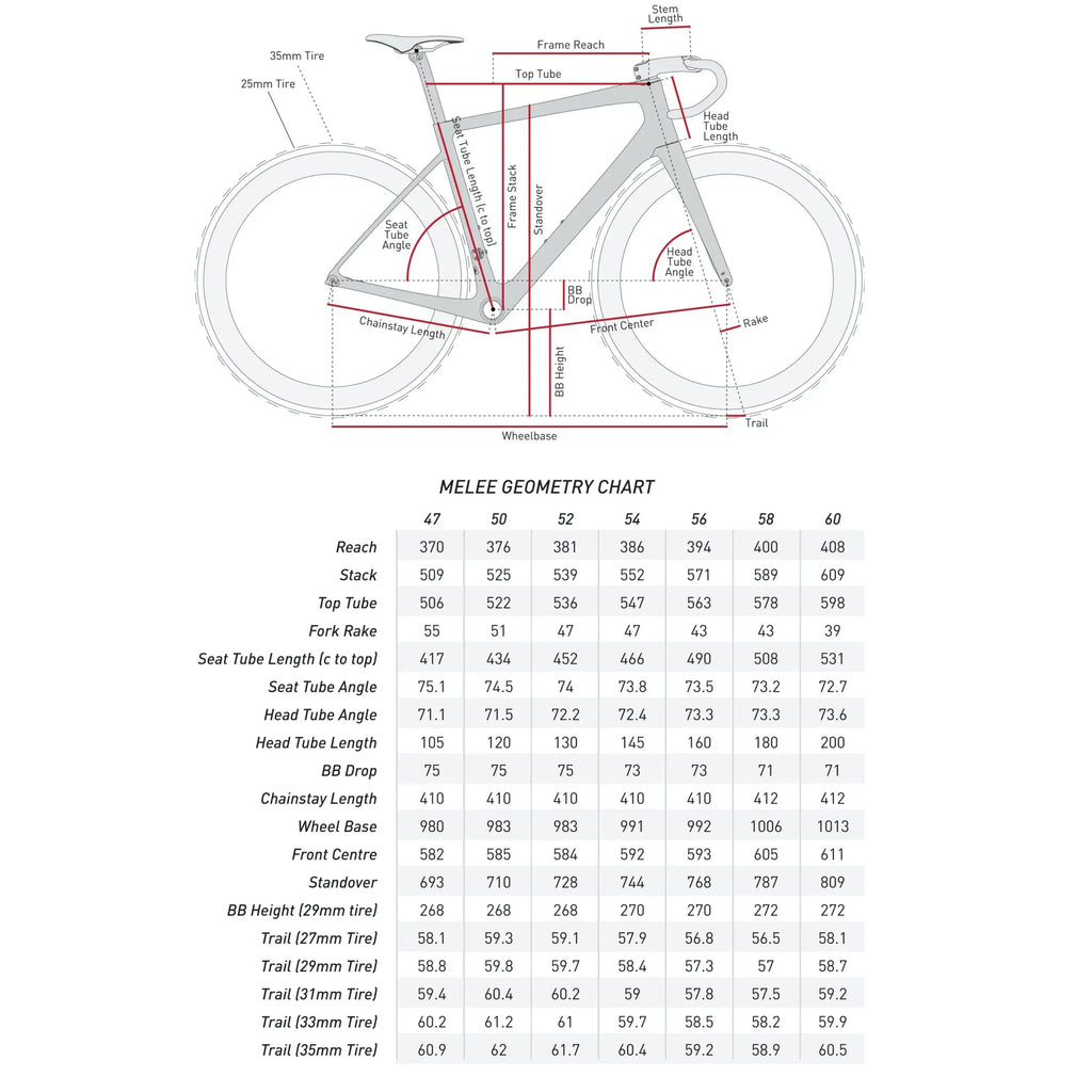 ENVE Melee Road Frame – Black Frameset (47/ 50/ 52/ 56/ 60)