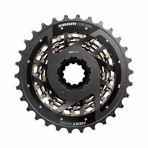SRAM RED XG‑1290 E1 Rainbow Cassette – 12 Speed (10-28T, 10-30T, 10-33T, 10-36T options)