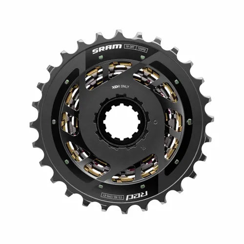 SRAM RED XG‑1290 E1 Rainbow Cassette – 12 Speed (10-28T, 10-30T, 10-33T, 10-36T options)