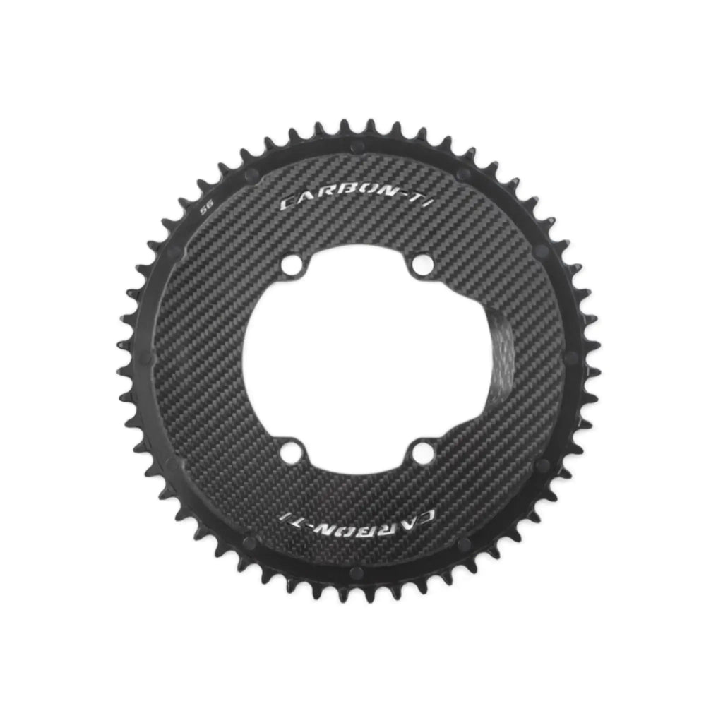 Carbon-Ti X-SingleCarbon Road 110BCD 4-Arm Chainring (select size)