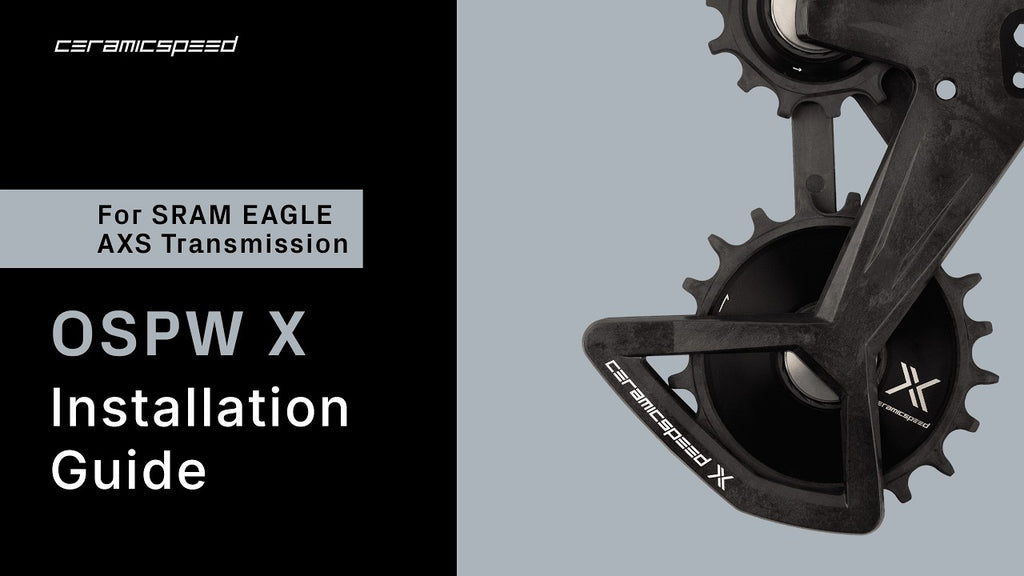 CeramicSpeed OSPW X for SRAM Eagle Transmission (Silver / Black) - Pedal Passion