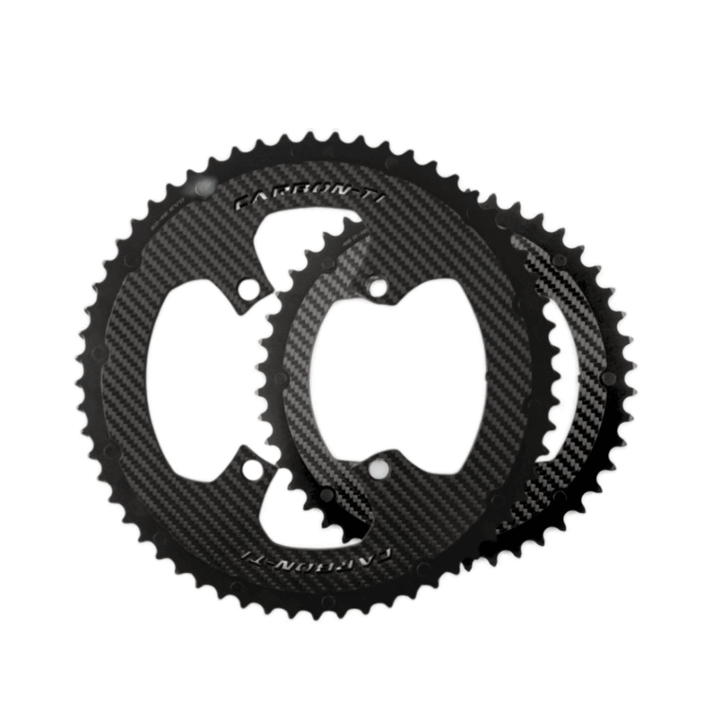 Carbon-Ti X-CarboRing EVO DA9200 110BCD 4-Arm Chainring Set (select gear ratio)