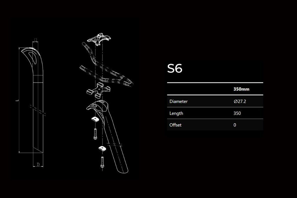 BLKTEC S6 Carbon Seatpost with Dyneema (27.2 or 31.6)