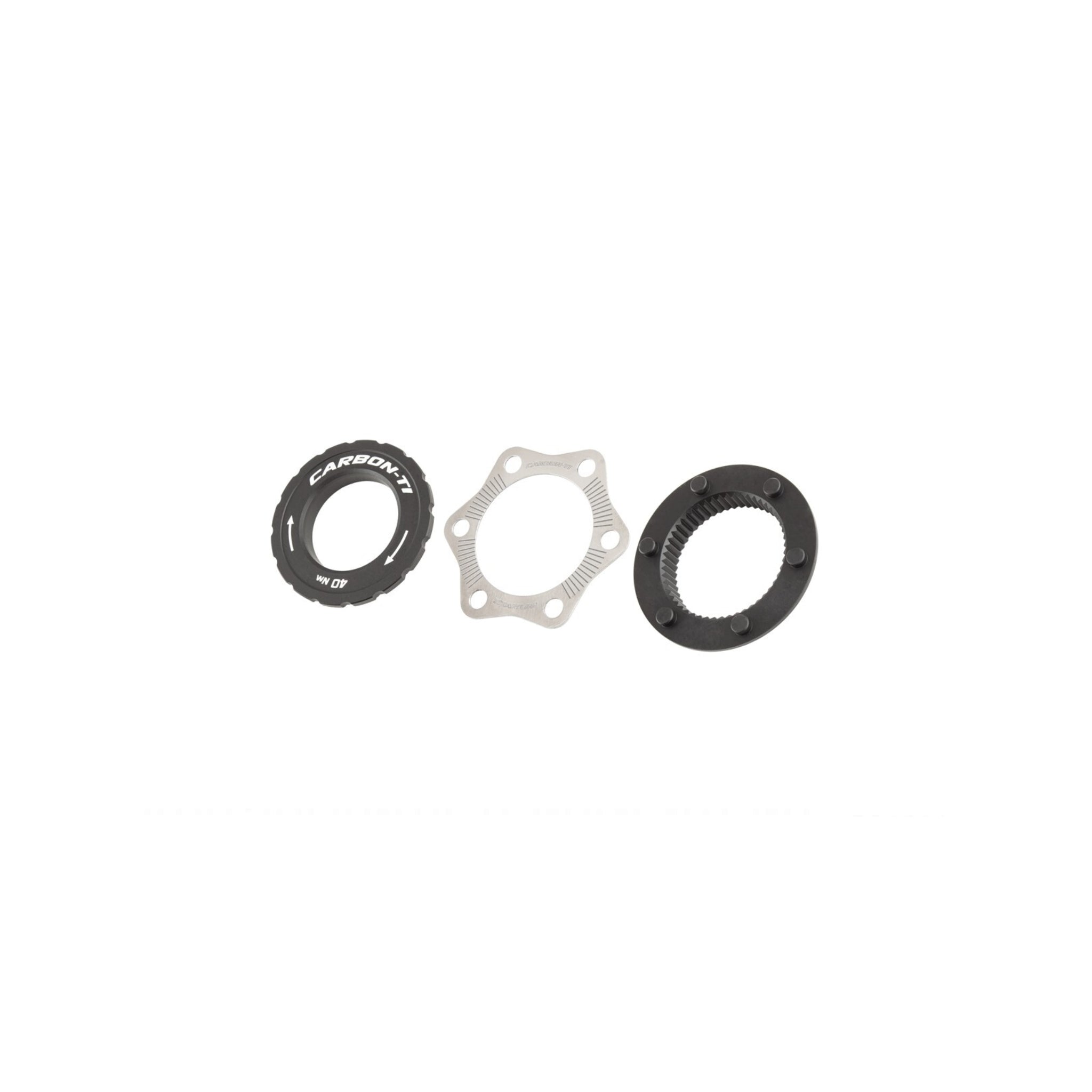 Carbon‑Ti X‑Rotor Center Lock Adapter Kit