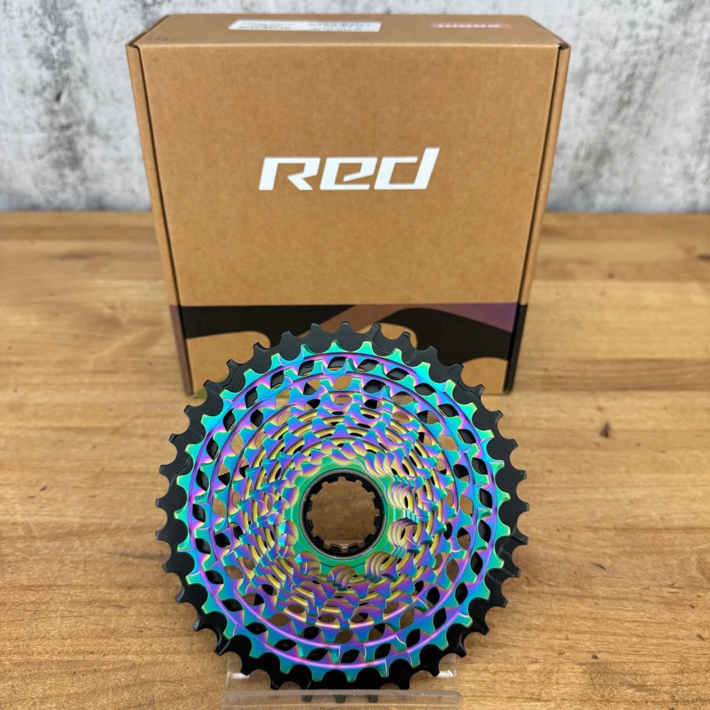 SRAM RED XG‑1290 E1 Rainbow Cassette – 12 Speed