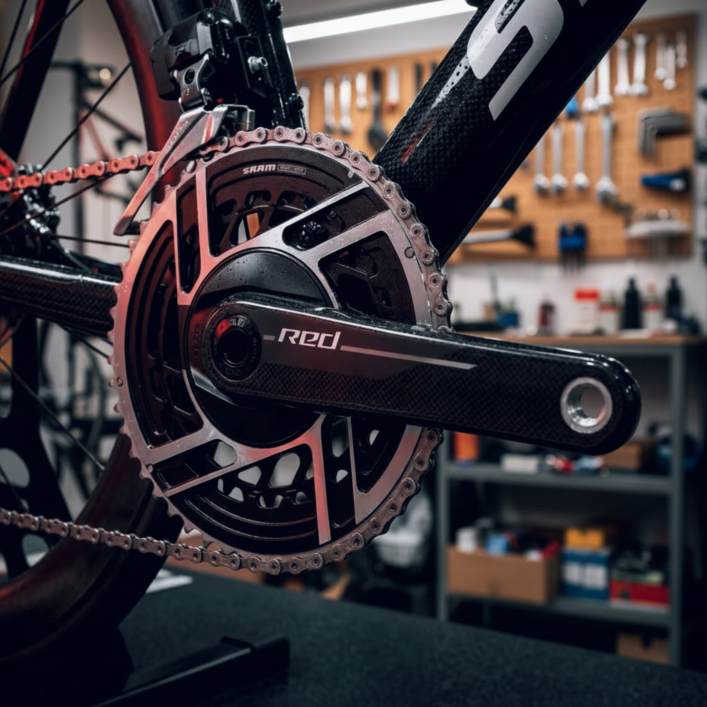 SRAM RED AXS E1 2x Carbon DUB Road Crankset