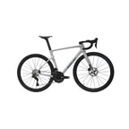 A white and black road bicycle with drop handlebars, shown from a side profile against a light gray background. The brand name 'SCIANS' is visible on the down tube.
