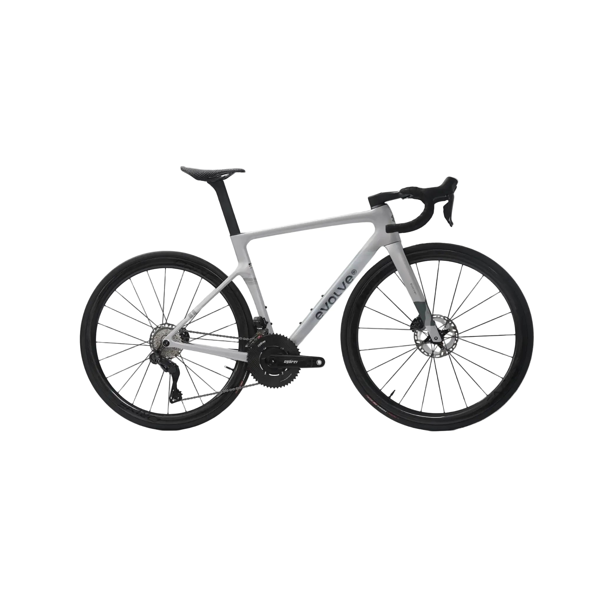 A white and black road bicycle with drop handlebars, shown from a side profile against a light gray background. The brand name 'SCIANS' is visible on the down tube.