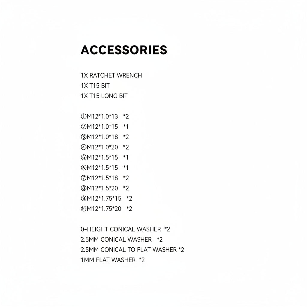 Farsports Universal Carbon Thru Axle Kit