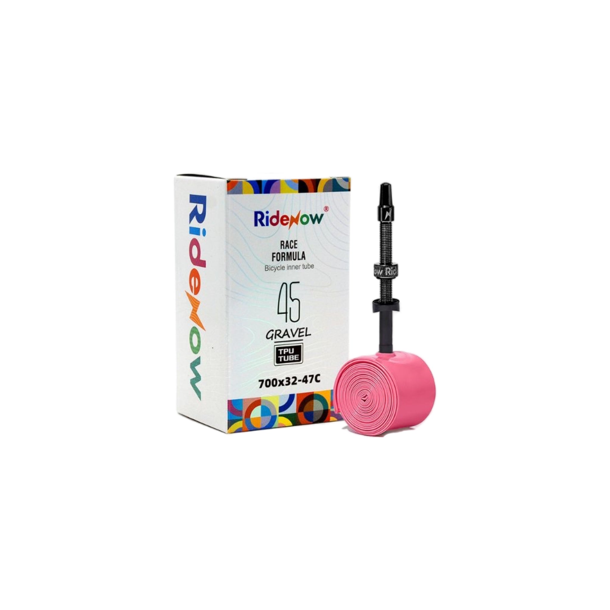RideNow Gravel TPU Inner Tube (700 x 32-47) Black Aluminium Valve