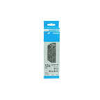 Shimano chain 12s CM-87100 10Jx150L 12spd bicycle chain in its original blue and white retail packaging.