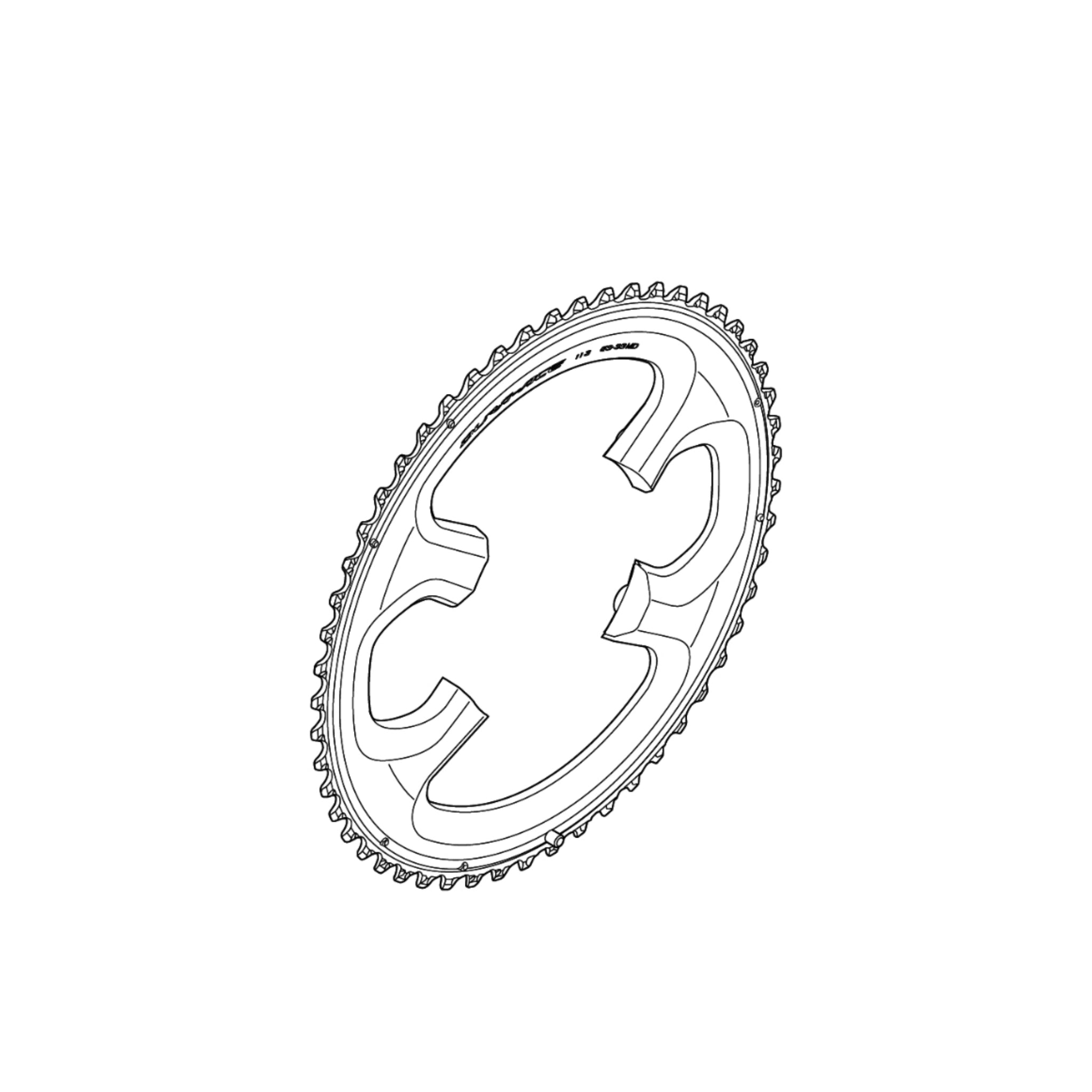 Shimano Dura-Ace FC-9000 52T Chainring (for 52-36T)