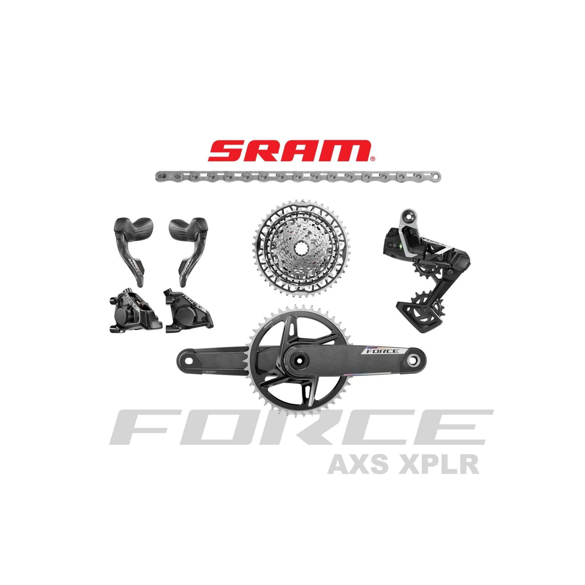 SRAM Force XPLR AXS E1 13-Speed Gravel Groupset Builder