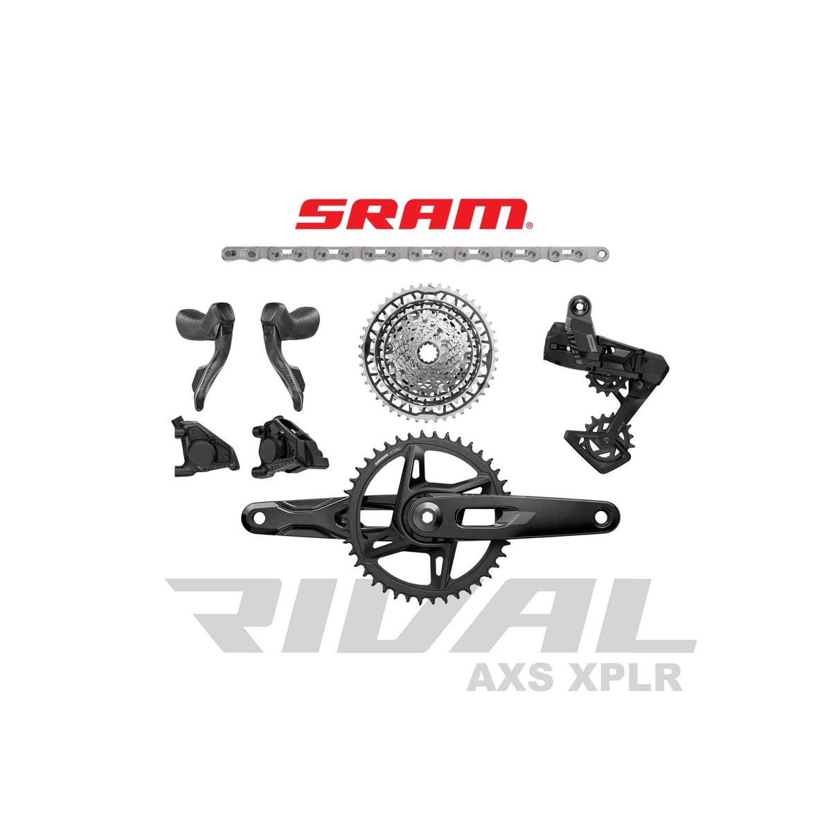 SRAM Rival XPLR AXS E1 13-Speed 1x Gravel Groupset Builder