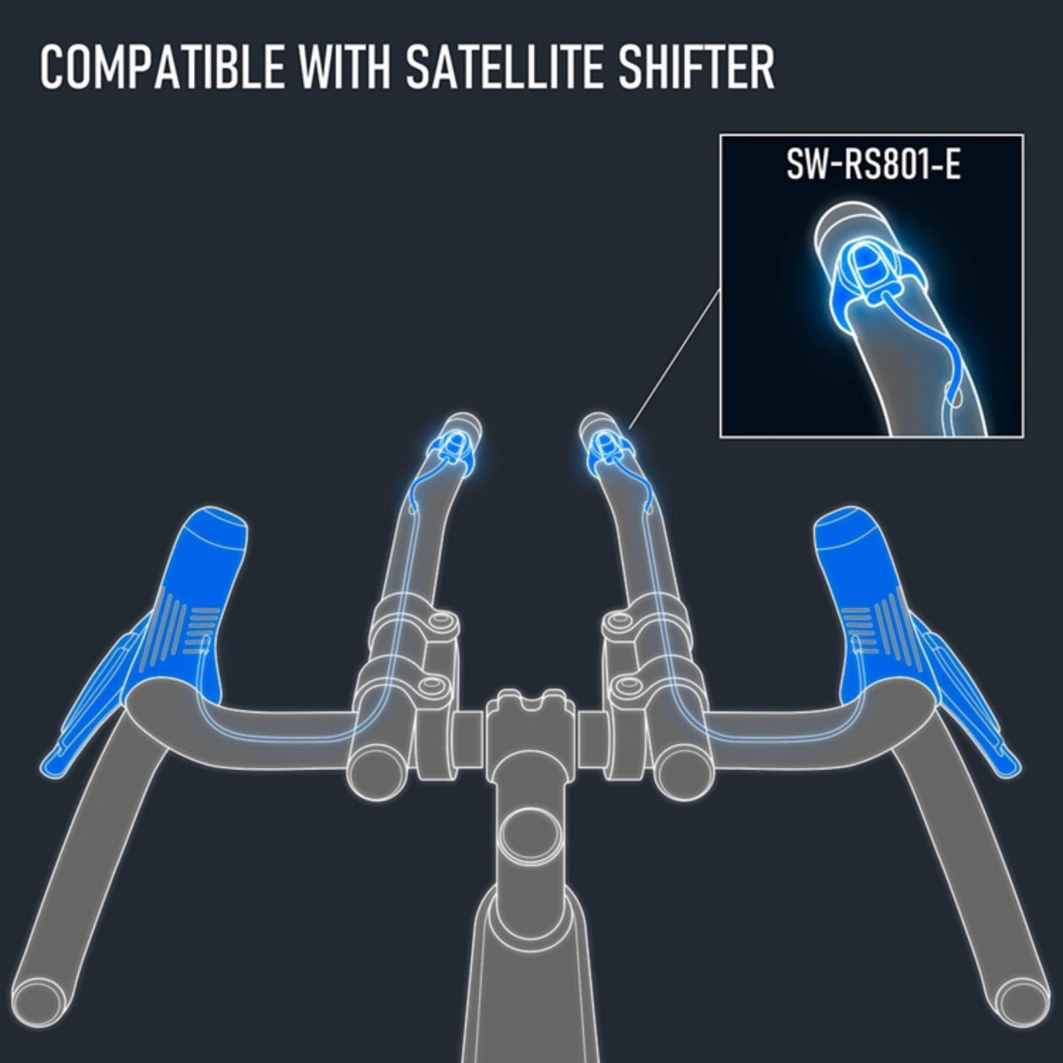 Shimano GRX Di2 ST-RX825 2x12 Hydraulic Shift Brake Lever Set