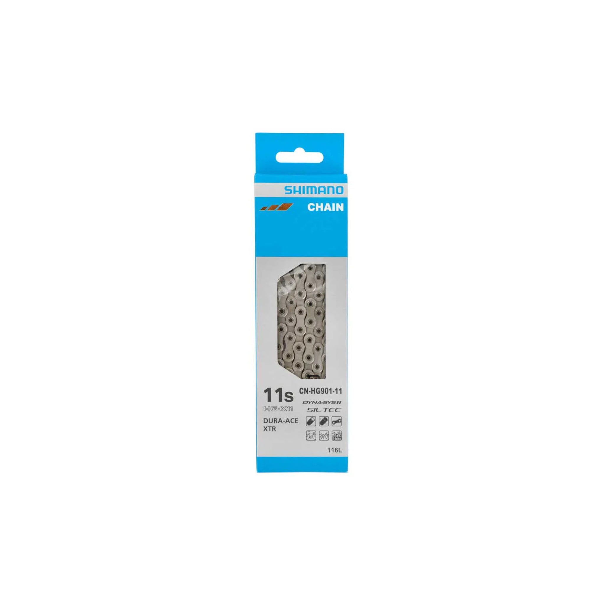 Shimano CN-HG901-11 Dura-Ace/XTR Chain (E-BIKE RATED 116 links QUICK-LINK)