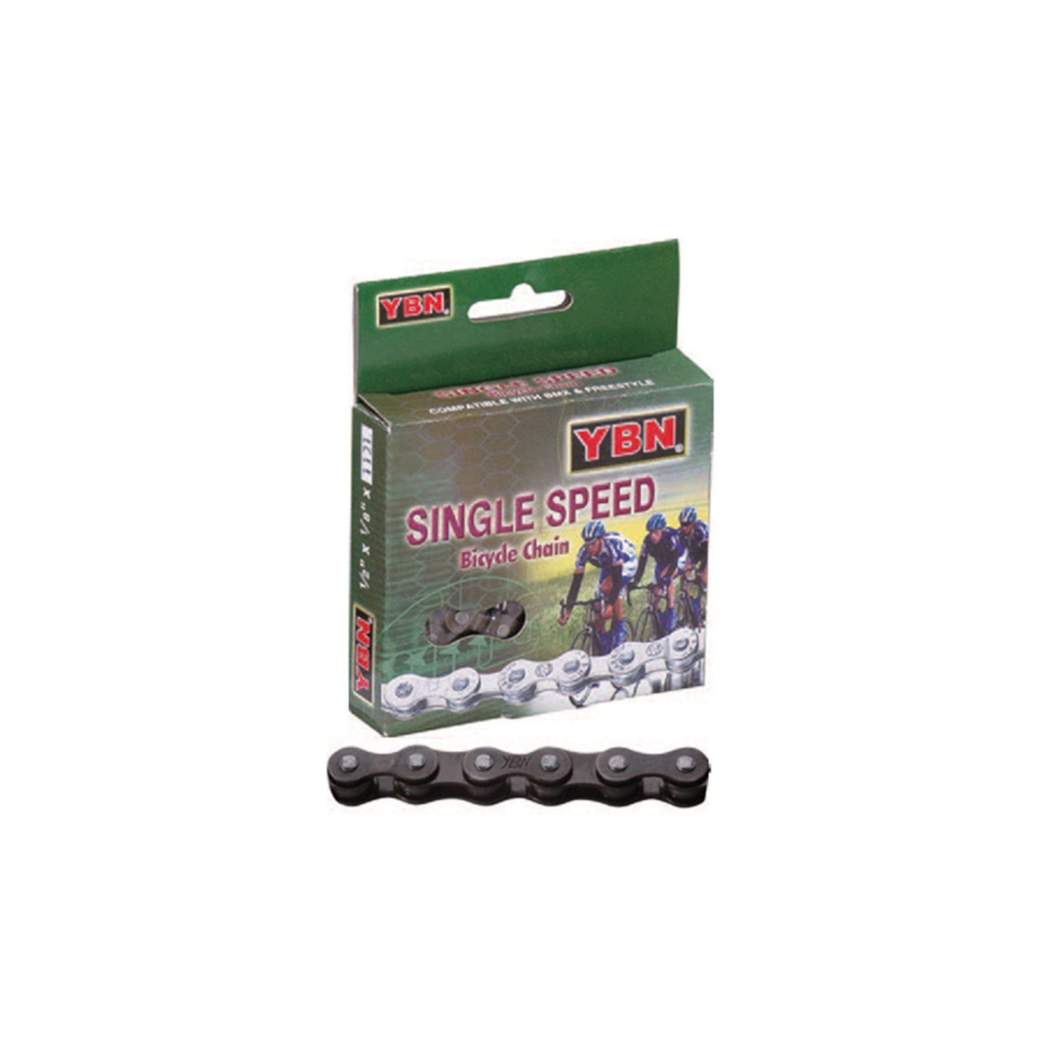 YBN S410 Single Speed Chain 1/2 x 1/8 110L Brown