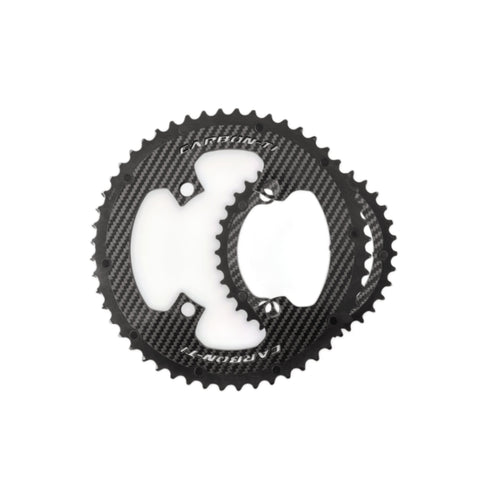 Carbon-Ti X-CarboRing EVO DA9200 110BCD 4-Arm Chainring Set - Pedal Passion