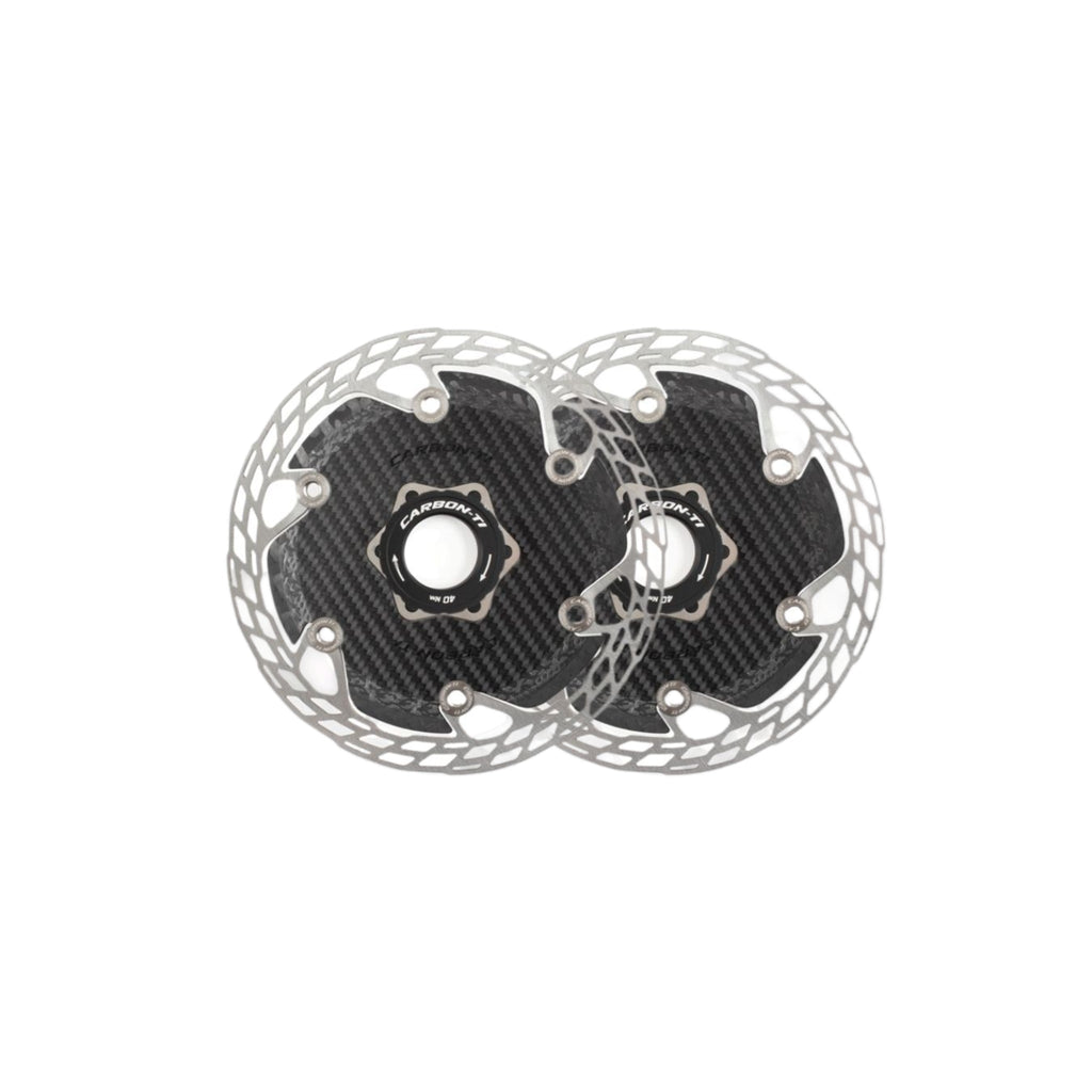 Carbon-Ti X-Rotor Aero Centre Lock Rotor Set 160/160mm - Pedal Passion
